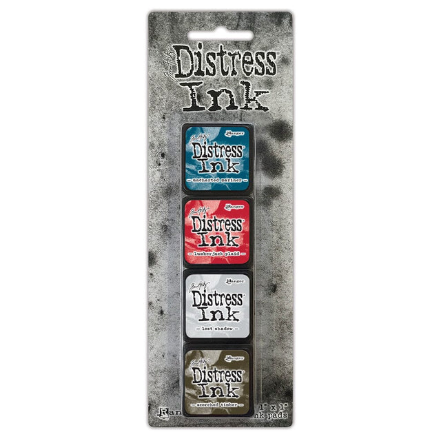 Tim Holtz® Mini Distress Ink Pads are a collection of 1 x 1 water-based dye inks. Like their larger counterpart, the Minis feature a raised felt pad with ink that is reactive with water and coordinates with the Distress palette of products. Each ink pad is stackable and fade resistant. Mini Ink Pads can be re-inked with matching Distress Ink Re-inker. Sold in both coordinating sets and individually.