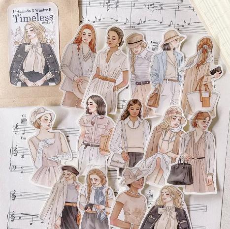 Listeninda X Windry R - Timeless Girls stickers in paper bag