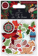 Tis The Season Chipboard Ephemera 21/Pkg