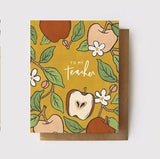 Para mi maestra - Tarjeta de maestra de Apple Orchard