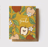 Para mi maestra - Tarjeta de maestra de Apple Orchard