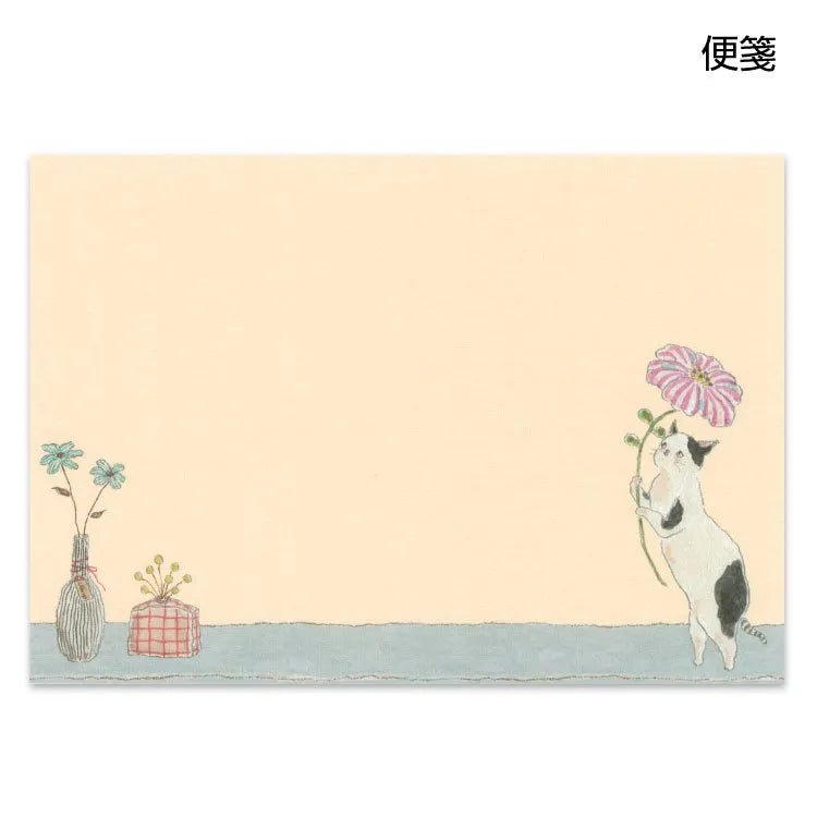 Tocorocomugi Flower Kitty Letter Set

We will deliver the unique daily life of Comugi animals that will make you feel warm and gentle.
A letter set that is conveniently sized and easy to gift to others.
You can enjoy plenty of illustrations with multiple letters and envelopes.