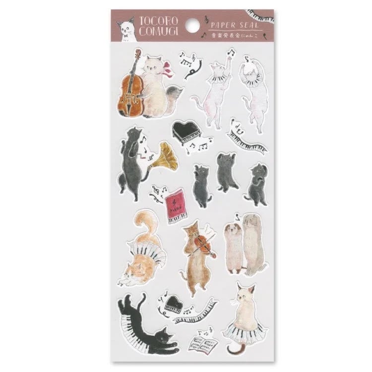 A sticker sheet that displays Komge ar animals with cute expressions and gestures.
Perfect for decorating letters, notebooks, and more!


Size: 90×195mm
Material: Paper
