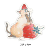 Tocorocomugi Thinking Kitty Vinyl Sticker

Stick it in a notebook or put it in a smartphone case!
Decorate whatever you want with this cute vinyl sticker.