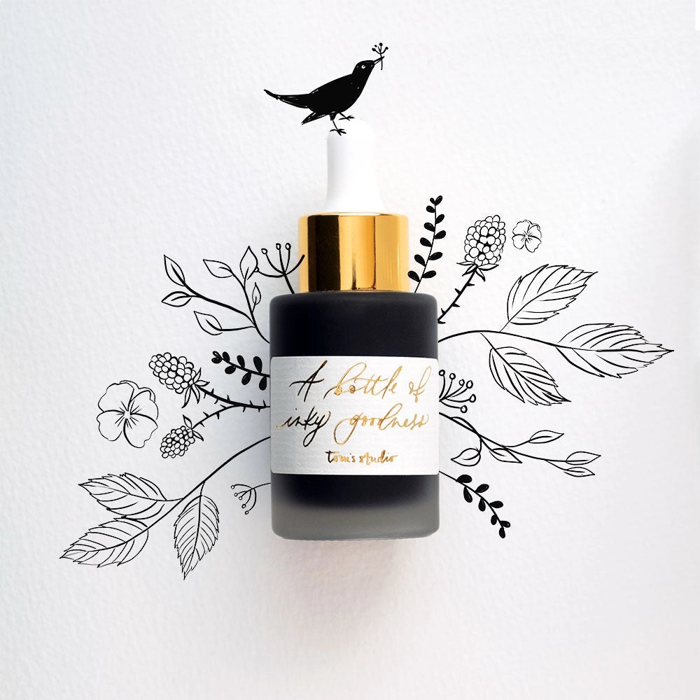 Tom's Studio - Calligraphy Ink - Jet Black