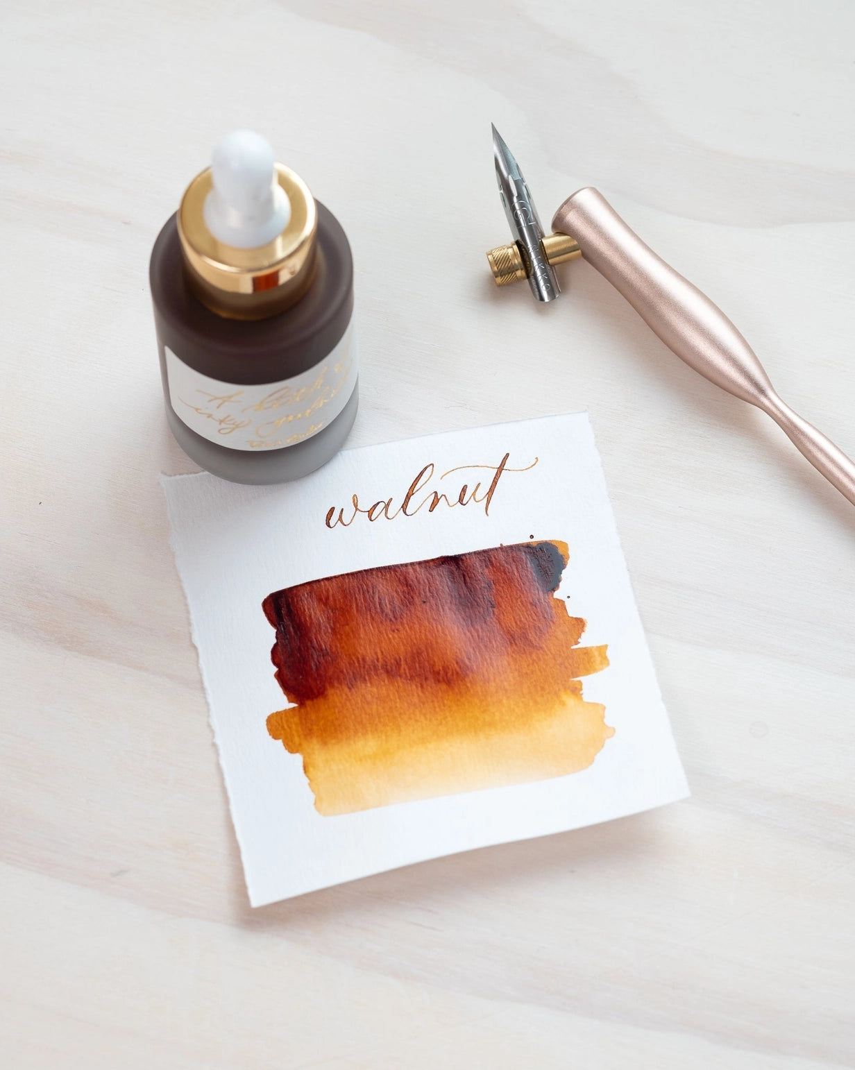 Tom's Studio Calligraphy Ink Walnut – Little Craft Place