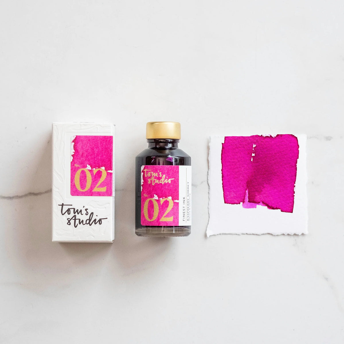 Tom's Studio - Fountain Pen Ink - Raspberry Sorbet – Little Craft Place