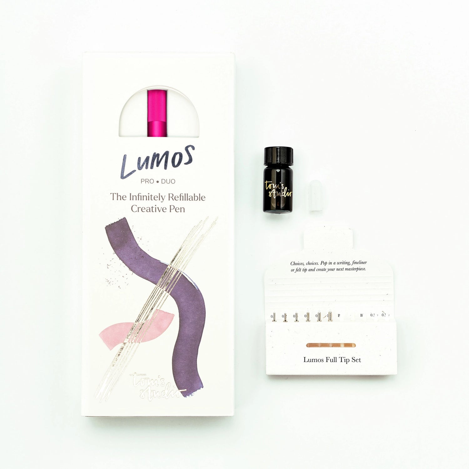 Tom's Studio - Lumos Pro Duo Refillable Pen - Raspberry