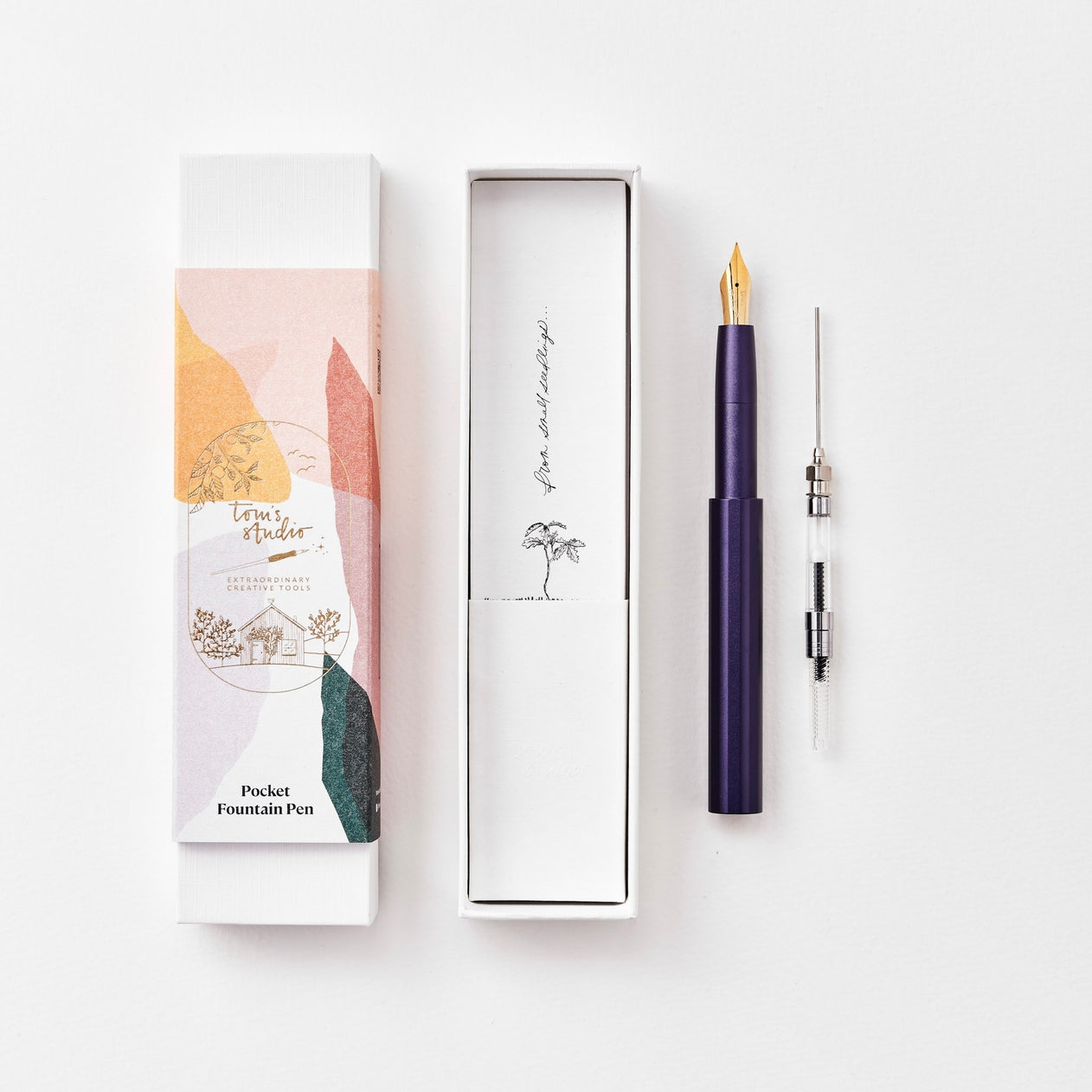 Tom's Studio - The Studio Pocket Fountain Pen 2.0 - Iris