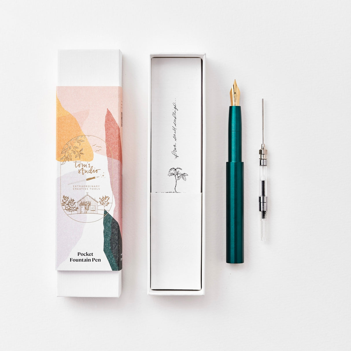 Tom's Studio - The Studio Pocket Fountain Pen 2.0 - Ivy