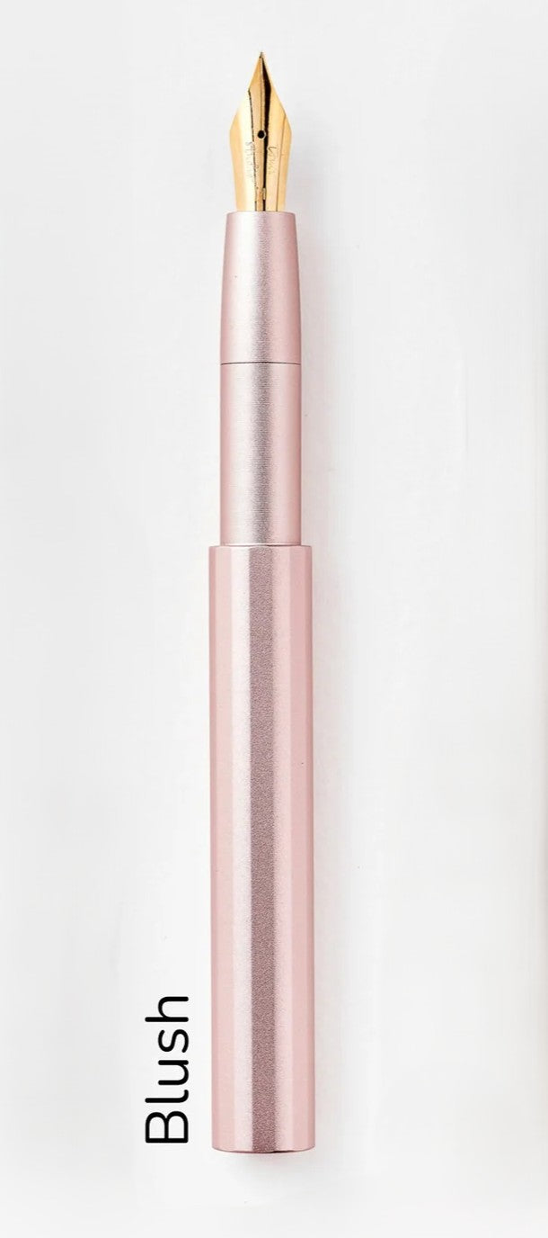 Finally, a fountain pen that’s as interesting as you are.

Gone are the days of fountain pens that feel like they’ve been mass produced in some Dickensian, utilitarian workshop. The&nbsp;Studio Pocket Fountain Pen 2.0&nbsp;is hand-assembled right here in our studio, with 36 possible colour combinations.

Despite its diminutive 90mm size when capped, it extends to a comfortable 130mm when posted.