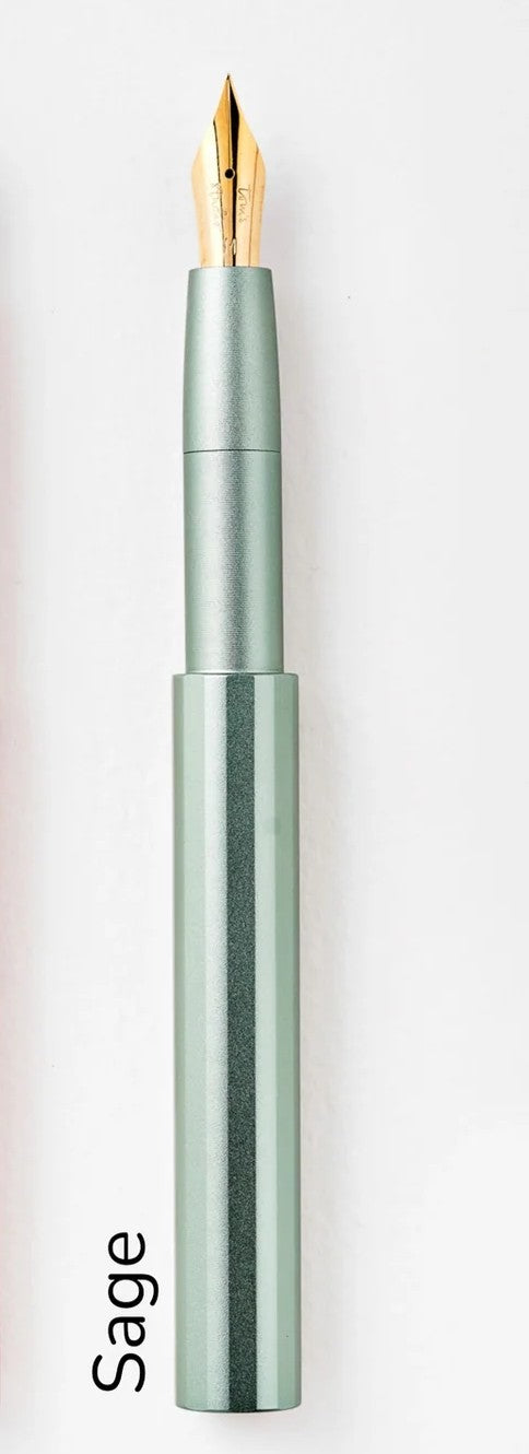 Tom's Studio - The Studio Pocket Fountain Pen 2.0 - Sage

Finally, a fountain pen that’s as interesting as you are.

Gone are the days of fountain pens that feel like they’ve been mass produced in some Dickensian, utilitarian workshop. The&nbsp;Studio Pocket Fountain Pen 2.0&nbsp;is hand-assembled right here in our studio, with 36 possible colour combinations.