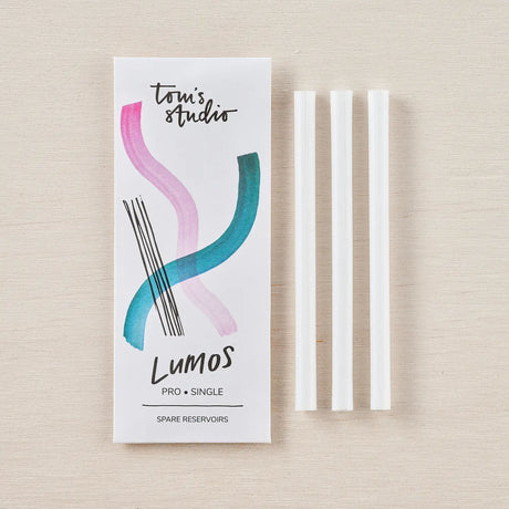 Tom's Studio Lumos - Single Spare Ink Reservoirs

Spare ink reservoirs for your Lumos pen.&nbsp;These high-quality fibre core reservoirs are designed to provide smooth and reliable ink flow, ensuring a seamless writing experience. Keep spares at hand so you can easily switch between colours without any hassle.

Lumos Single Reservoirs 6x85mm (pack of 3)
