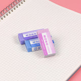 Meet the eraser you’ll actually want to keep on your desk. MONO Eraser Colors brings a fresh, modern color lineup that looks great in your pencil case, planner pouch, or workspace.

Engineered for smooth, clean corrections, medium size eraser is easy to hold and ready for daily use. Whether you’re fixing a quick math problem, refining a sketch, or keeping your notes neat, MONO Eraser Colors help you erase with confidence and keep your page looking clean with the same superior erasing quality as the original