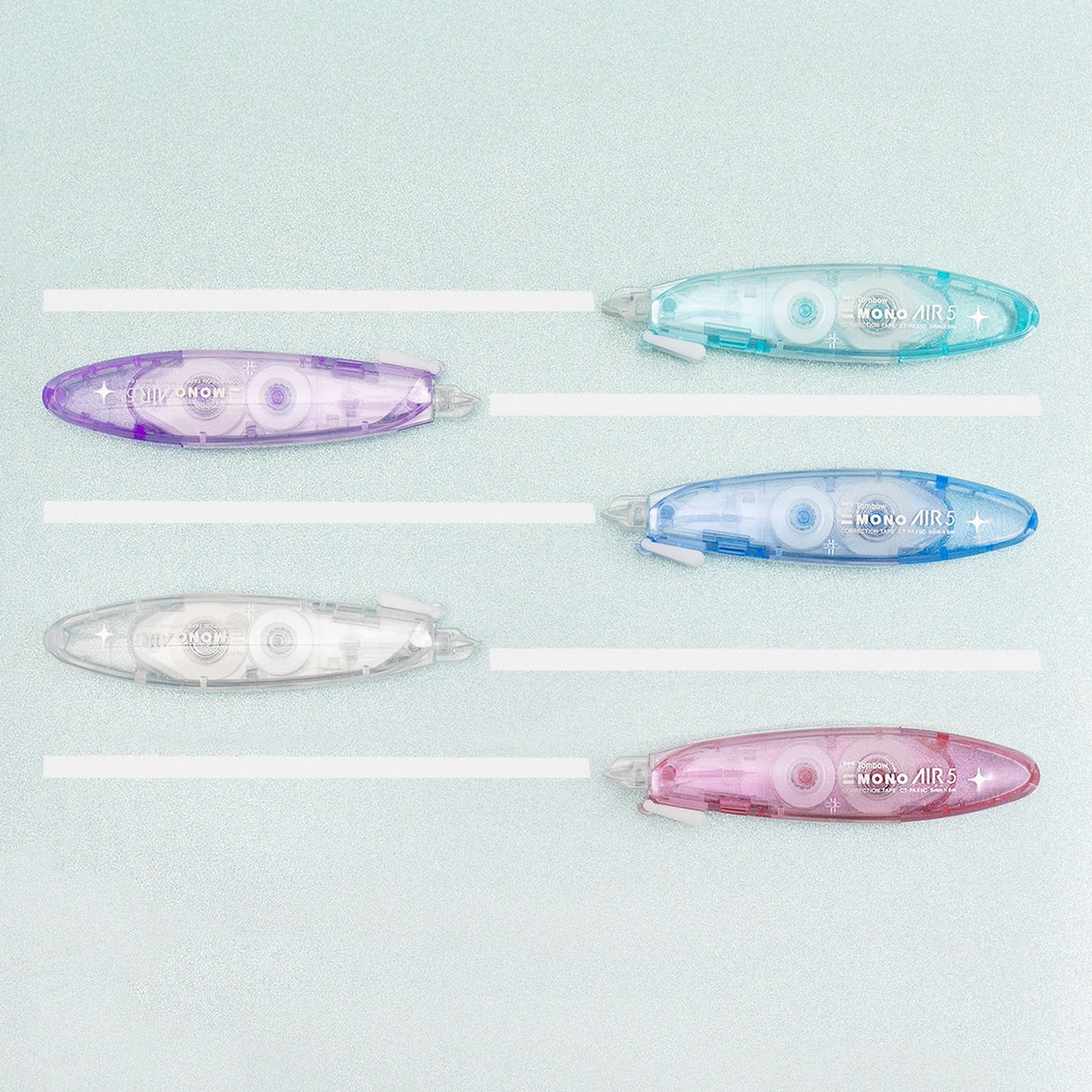 The MONO Graph Mechanical Pencil features Tombow’s shake mechanism for quick lead advancement and a shake lock to prevent accidental extension. The MONO Eraser delivers clean, precise erasing, while 0.5mm HB lead refills keep writing smooth and consistent. The set is completed with MONO Correction Tape, offering clean full coverage with a 5mm width for accurate corrections.&nbsp;