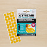 Tombow Xtreme Tabs provide a high-performance, ultra-strong bond for demanding projects. Clear adhesive tabs instantly bond to metal, glass, plastic, wood, and ceramics with no drying time or mess. Ideal for securing heavy embellishments, repairs, and DIY projects.