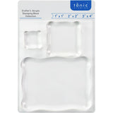 Comfort shaped for extensive use! Perfect for use with Tonic Studios photopolymer clear stamps. Look for other great Acrylic Stamping Blocks in the range.
