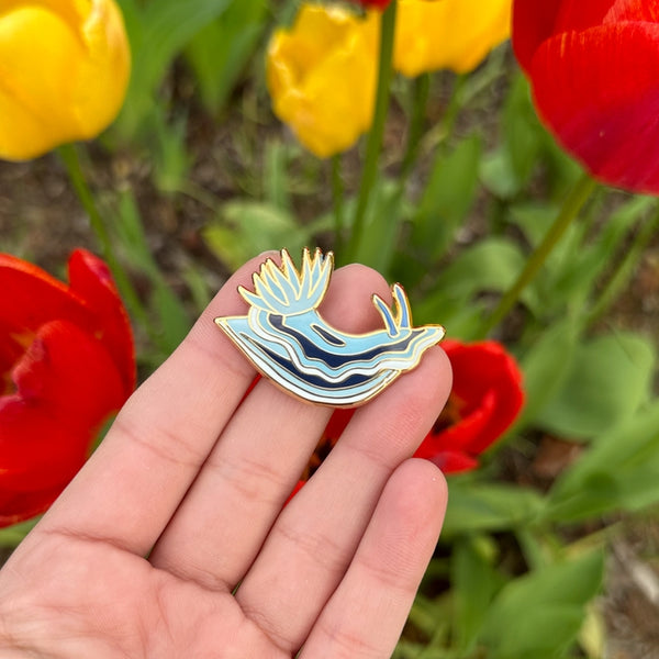 Toothpaste Nudibranch Pin - 25% To Charity!