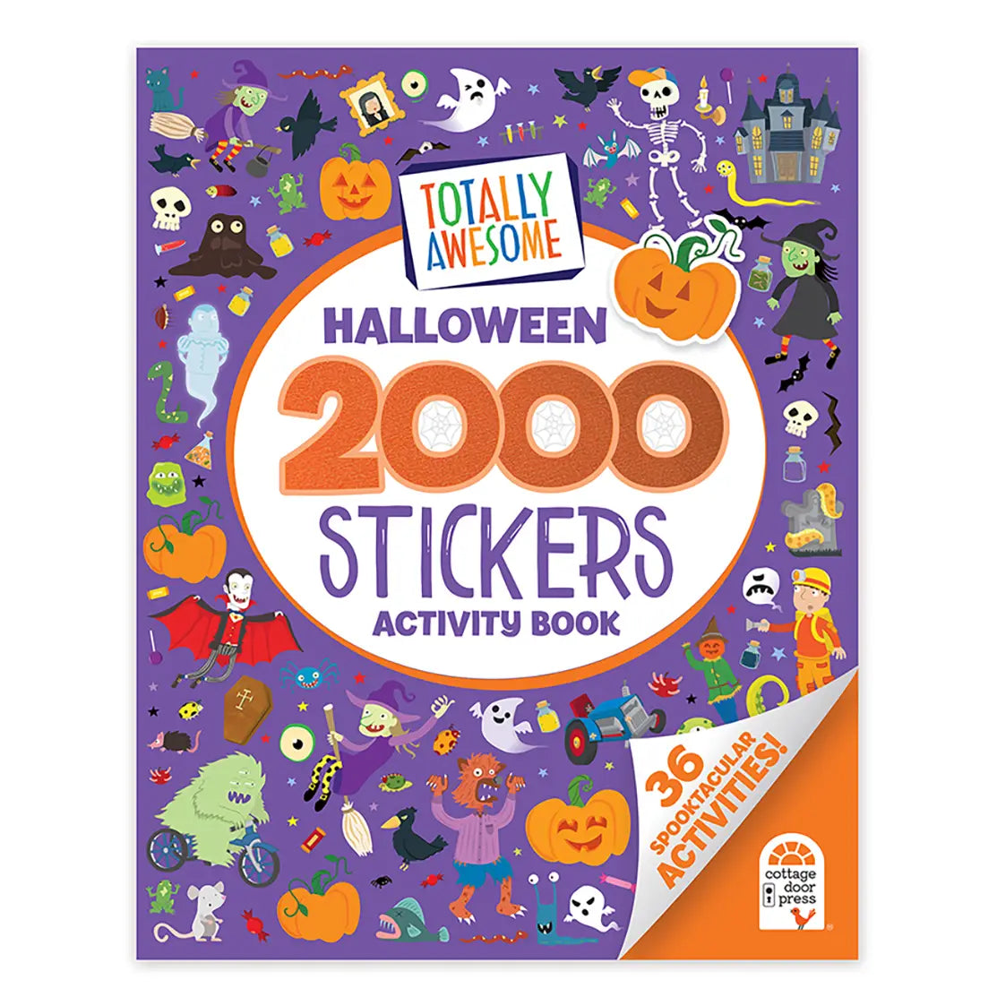 Meet the spookiest bunch of ghosts, goblins, and ghouls in this lighthearted super scary activity book featuring 2000 stickers! Get busy squiggling, puzzling, sticking, and sketching in a haunted world filled with mummies, vampires, ghosts, and zombies. Fun, festive scenes and 36 spooktacular activities including puzzles, mazes, drawing &amp; doodling, search &amp; find, and more will keep little ones entertained for hours. The perfect gift for Halloween!