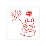 Totoro, Soot Sprite & Dandelion Rubber Stamp