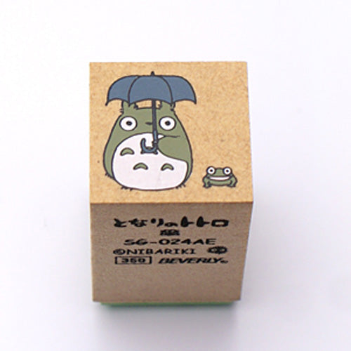 Original Totoro &amp; Umbrella Rubber Stamp from Studio Ghibli - My Neighbor Totoro