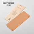 This is a Insole sheet specifically for toolboxes, made from bonded leather by the renowned German company Salamander.

Bonded leather is an environmentally friendly material made by processing leather scraps into fibers, which are then mixed with resin and reprocessed into sheets. It retains the natural texture, durability, and moisture absorption of genuine leather, while also allowing you to enjoy the color changes and patina that develop over time. Due to the characteristics of bonded leather, there may