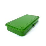 Toyo Steel Stackable Storage Box T-192 - Japanese Tea Green

The Toyo T-192 toolbox is a slim, versatile storage solution, perfect for organizing small items like stationery, accessories, or tools.

Steel Storage Box with flat lid, made from one piece of steel, resulting in no sharp edges. Can be stacked securely due to the negative / positive imprints on the top and underside.&nbsp; Use for art supplies, make-up, nail polish, teas, travel documents - the possibilities are endless.