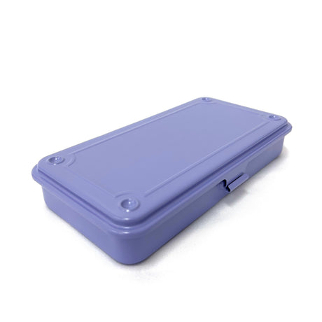Toyo Steel Stackable Storage Box T-192 - Lilac

The Toyo T-192 toolbox is a slim, versatile storage solution, perfect for organizing small items like stationery, accessories, or tools.

Steel Storage Box with flat lid, made from one piece of steel, resulting in no sharp edges. Can be stacked securely due to the negative / positive imprints on the top and underside.&nbsp; Use for art supplies, make-up, nail polish, teas, travel documents - the possibilities are endless.