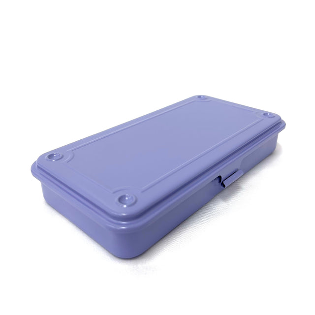 Toyo Steel Stackable Storage Box T-192 - Lilac

The Toyo T-192 toolbox is a slim, versatile storage solution, perfect for organizing small items like stationery, accessories, or tools.

Steel Storage Box with flat lid, made from one piece of steel, resulting in no sharp edges. Can be stacked securely due to the negative / positive imprints on the top and underside.&nbsp; Use for art supplies, make-up, nail polish, teas, travel documents - the possibilities are endless.