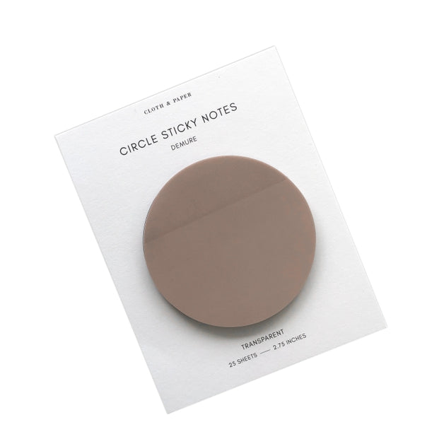 Transparent Circle Sticky Notes | Demure – Little Craft Place