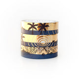 Cinta washi con motivos de puesta de sol tropical