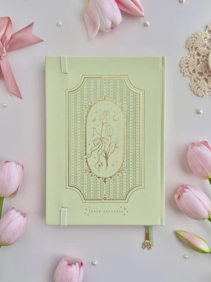 leelajournals Tulip Spell Book A5 Notebook - Tiana (Dotted, Lined)