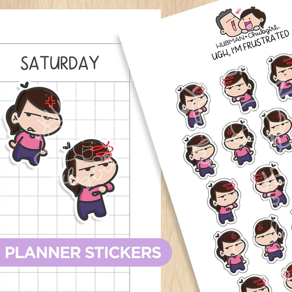 Ugh, I'm Frustrated! Planner Stickers