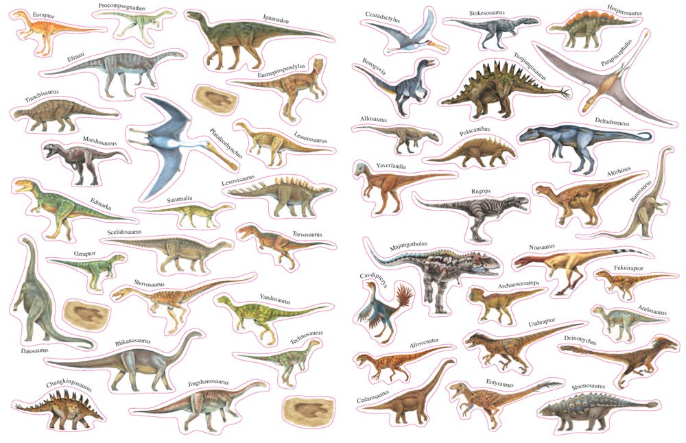 This is the most amazingly ferocious dinosaur sticker book ever, with 100 easy-to-peel stickers. You can have fun discovering which of these incredible animals was the biggest, the smallest, the fastest, the slowest...and of course the scariest!

Simple-to-read captions provide fascinating facts about dinosaurs and the prehistoric world. You can decide exactly where your dinosaurs live with the reusable stickers and a fantastic habitat page.