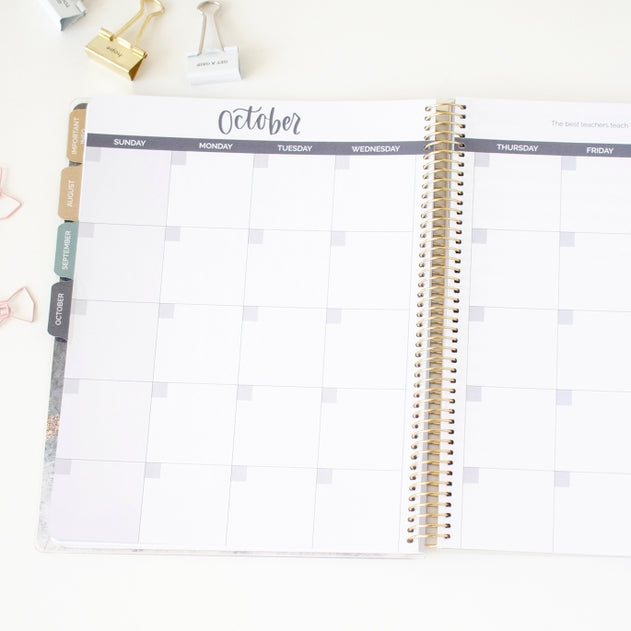 Undated Teacher Planner - Interchangeable Cover
