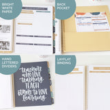 Undated Teacher Planner - Interchangeable Cover