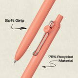 Uniball Zento Gel Pen 4 Pack - Boho Collection

Experience ultra smooth, effortless writing with uniball™ Zento retractable gel pens. The quick-drying liquid gel ink minimizes smudging and ensures no bleed-through to keep pages clean. With a precise 0.7mm point, uniball™ Zento offers a vivid, dark ink crisp, bold lines with every stroke.


Packaged in a convenient 4-count set, Zento pens are ideal for everyday writing, journaling, work, and school. This set includes pen bodies in the colors Mist, Adobe, Lin