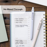 Experience ultra smooth, effortless writing with uniball™ Zento retractable gel pens. The quick-drying liquid gel ink minimizes smudging and ensures no bleed-through to keep pages clean. With a precise 0.7mm point, uniball™ Zento offers a vivid, dark ink crisp, bold lines with every stroke.

Designed for comfort and control, the seamless soft grip is made with 75% recycled material and features minimalist Muted fashion barrel colors for a modern look. Packaged in a convenient 4-count set, Zento pens are ide