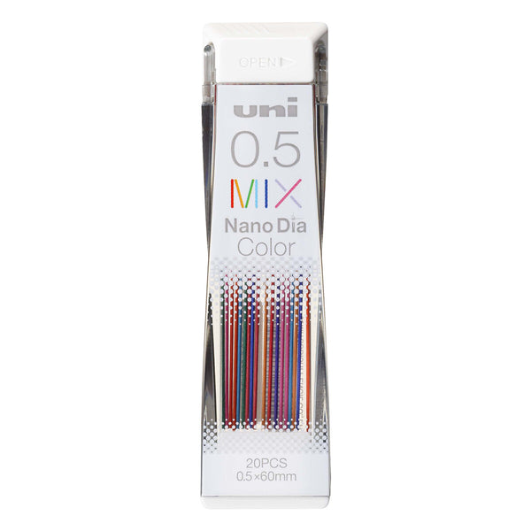 Uni NanoDia Color Erasable Lead - 0.5mm Mix 7 Colors