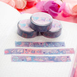 Unicorn Eclipse - Game Time Washi Tape

1 roll: 15mm x 10m
Made of eco-friendly adhesive paper materials
Easily removable with no residue

✧Notes✧ Please note that color on images may vary from monitor to monitor due to photographing, lighting and screen settings. Minor errors may be possible as these stickers are handmade.