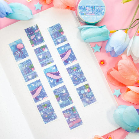 Unicorn Eclipse - Reading Room Stamp Washi Tape

1 roll: 25mm x 5m
Made of eco-friendly adhesive paper materials
Easily removable with no residue

✧Notes✧ Please note that color on images may vary from monitor to monitor due to photographing, lighting and screen settings. Minor errors may be possible as these stickers are handmade.