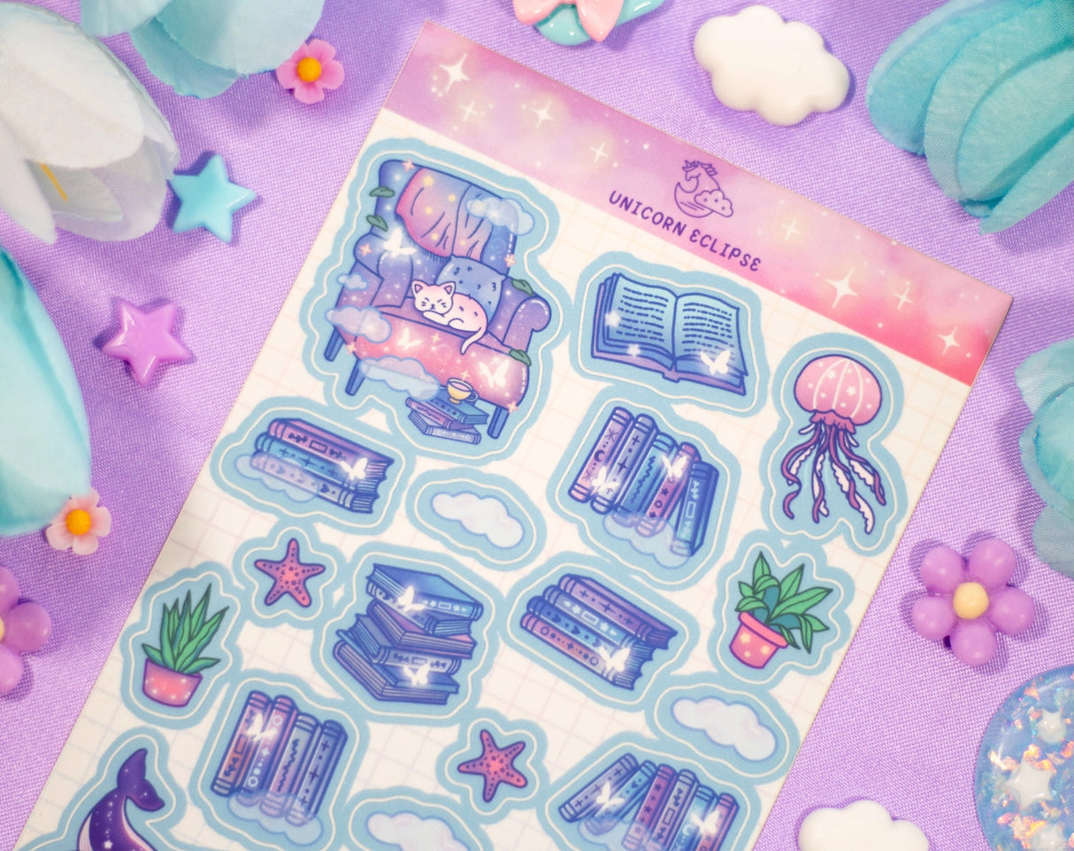 Unicorn Eclipse - Reading Room Sticker Sheet