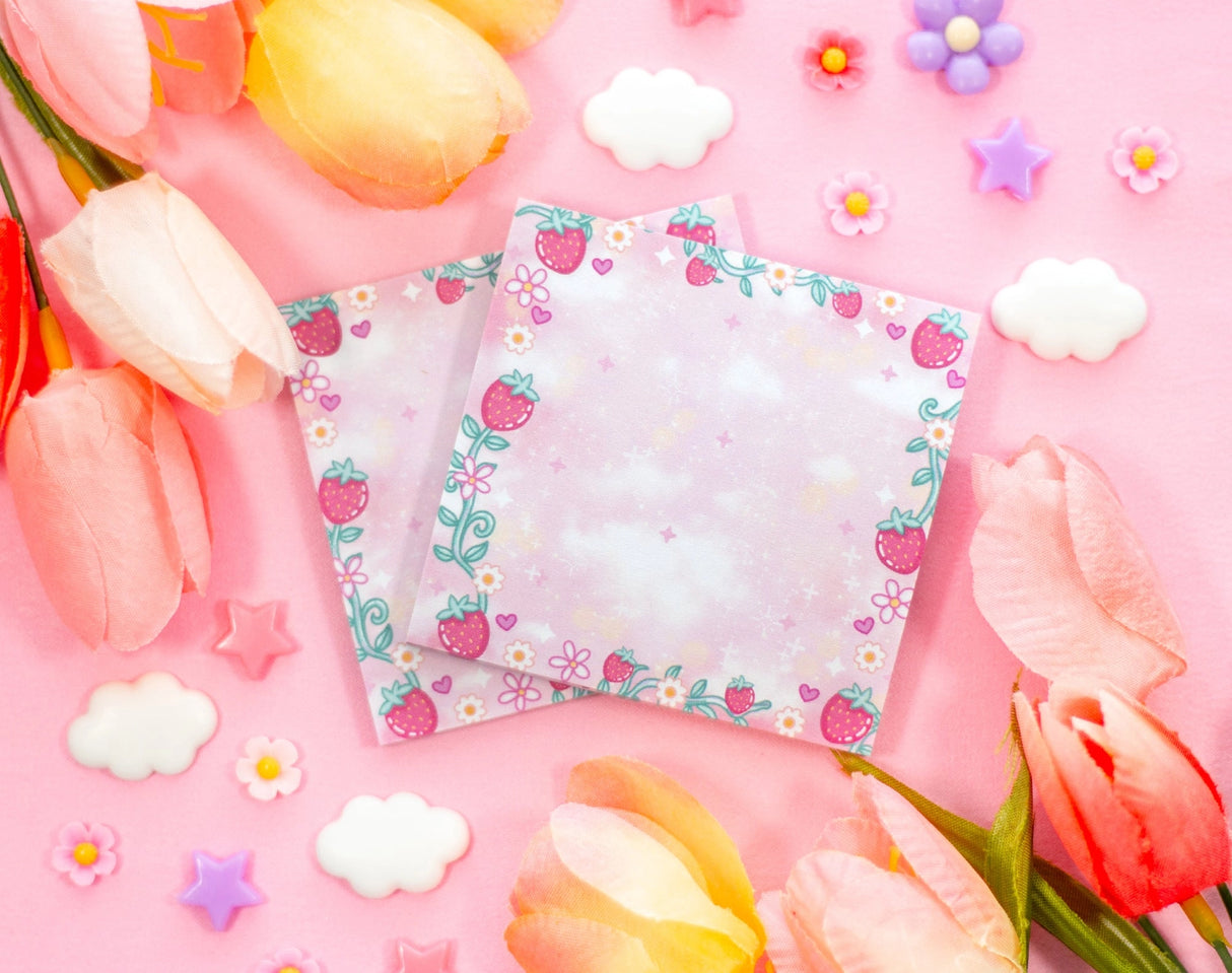 Unicorn Eclipse - Strawberries Sticky Notes