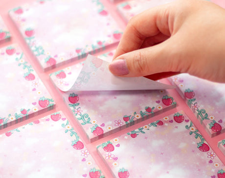 Unicorn Eclipse - Strawberries Sticky Notes