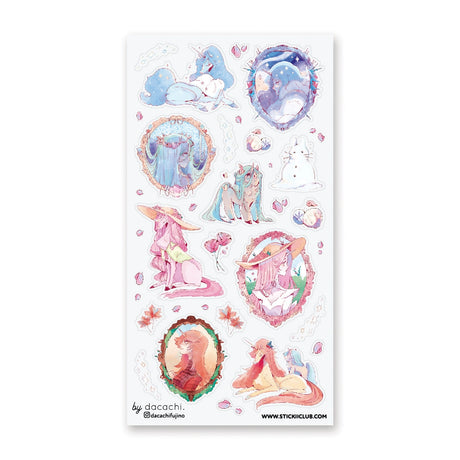 🌸❄️ Experience the four seasons Unicorn Land style with @dacachifujino’s dreamy set. From icy winter unicorns chillin in the snow to spring unicorns among pretty pink florals—each one is thriving in their perfect season! Which unicorn are you?