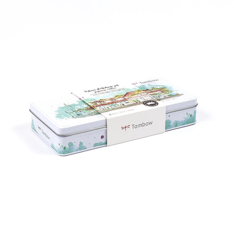 Bring your surroundings to life with the Tombow Urban Sketching Set, designed for artists who love capturing city views, small towns, and daily scenes.

Each set includes:

3 Dual Brush Pens
2 Kimonogatari Colored Pencils
Medium Water Brush
MONO Graph Mechanical Pencil in Mint Green
MONO Drawing Pen in 005
Step-by-step digital guide.&nbsp;