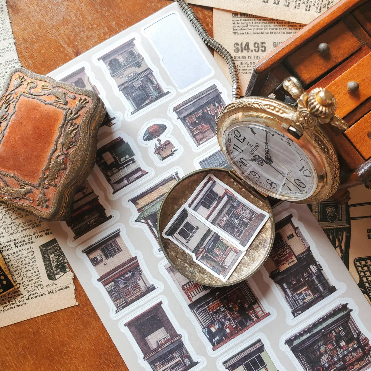 STICKII Urban Storefronts Sticker Sheet