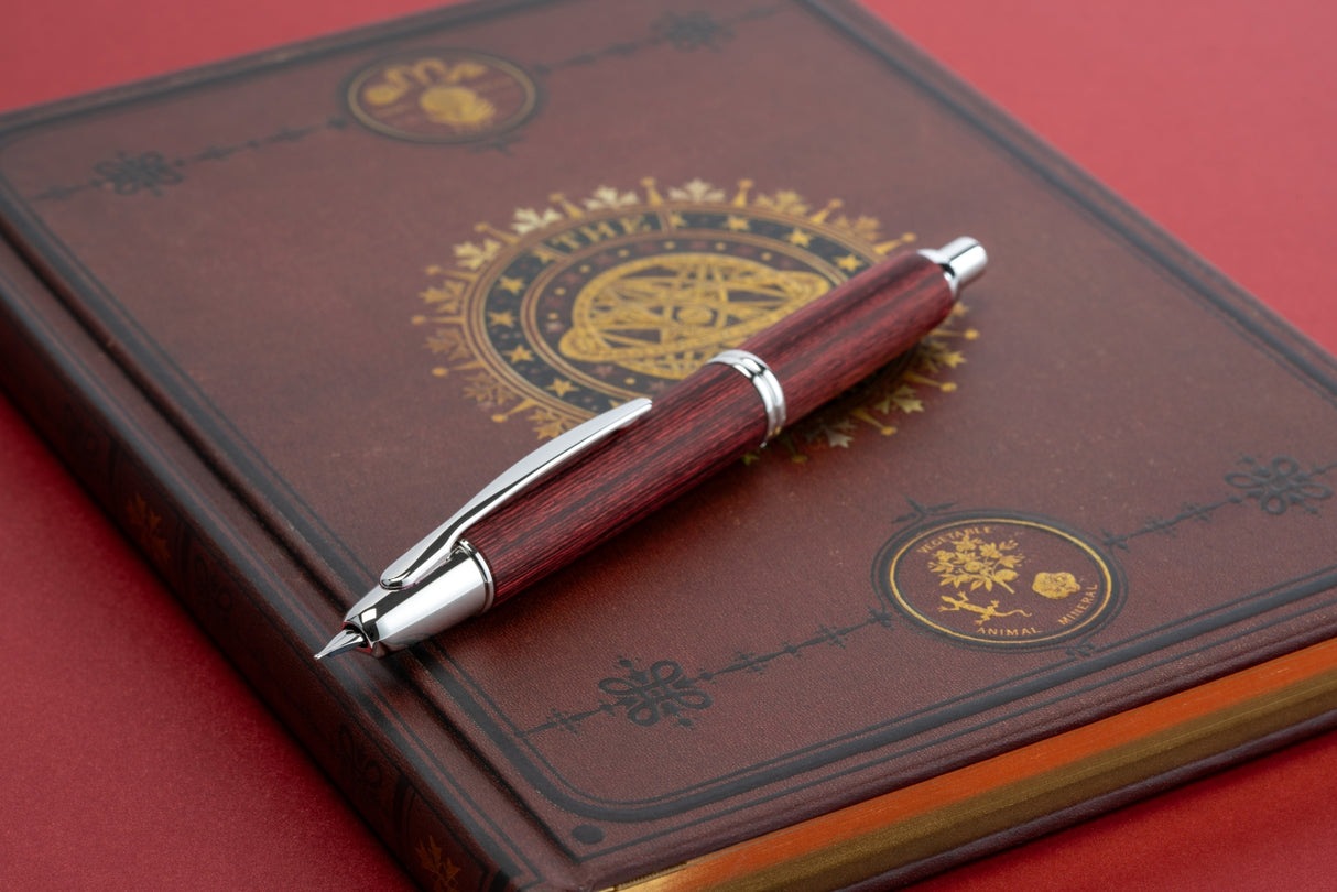 Pilot Vanishing Point Fountain Pen - Red Birchwood