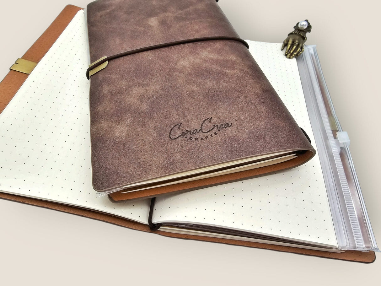 CoraCreaCrafts Vegan Leather Notebook