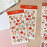Cherry Rabbit Veggie Friends Sticker Sheet